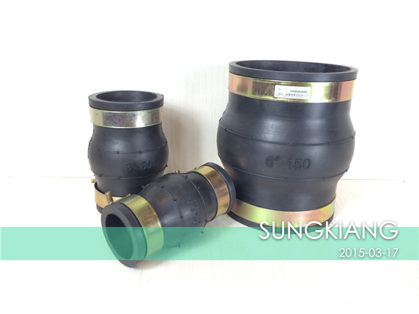 【已解決】什么是防震橡膠軟連接? KKT型卡箍式橡膠防震接頭,淞江KKT型卡箍式橡膠防震接頭